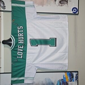 L Oversized NFL Philadelphia Eagles #1 HURTS Kelly Green Unisex Top